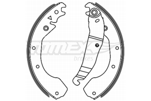 Sada brzdových čeľustí TOMEX Brakes
